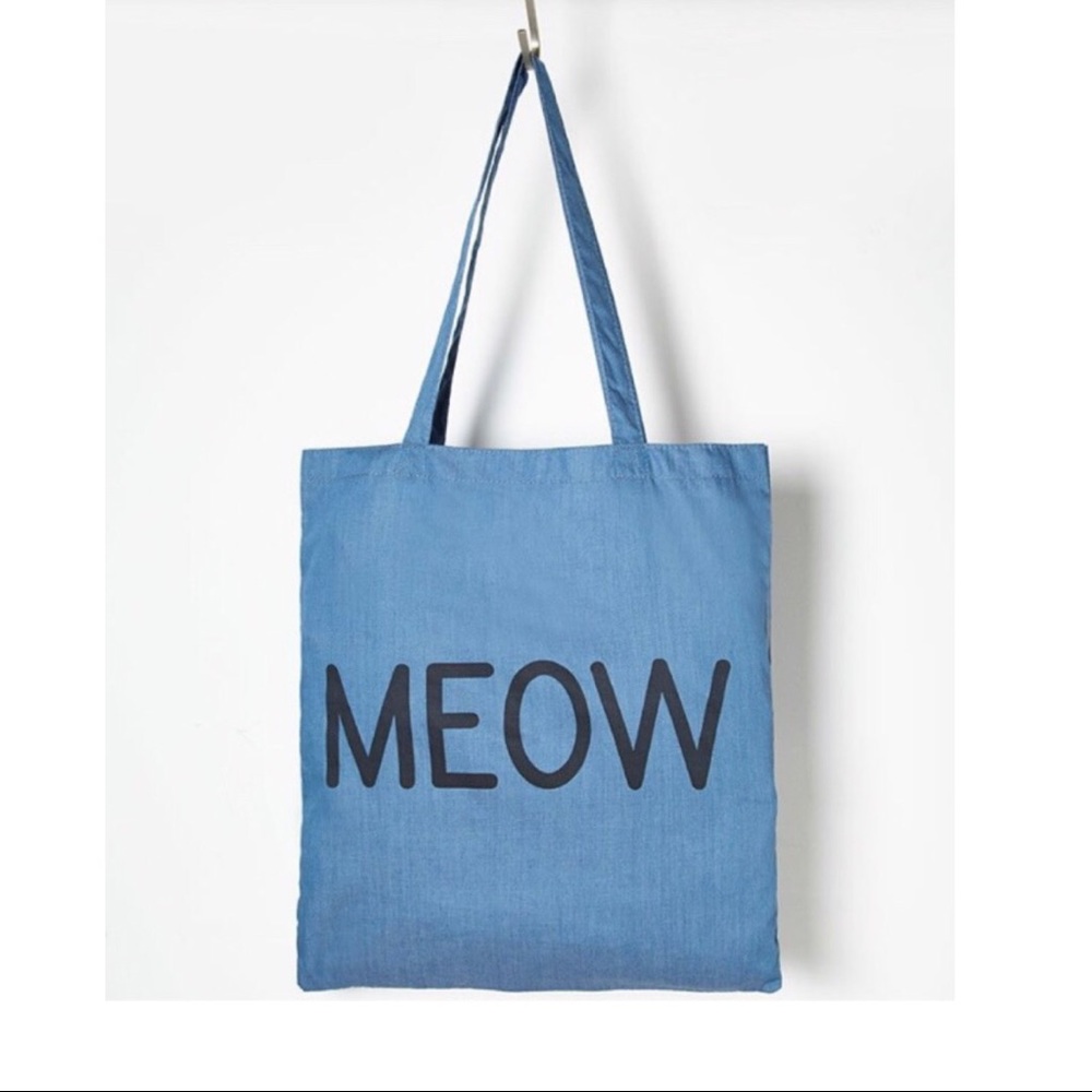 Cat tote bag for shopping